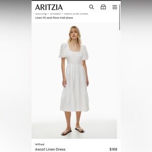 Aritzia Wilfred Ascot Linen Dress size 10